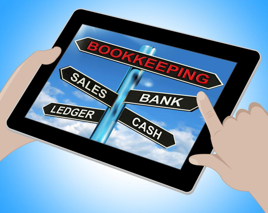 Picture showing basics of bookkeeping and accounting